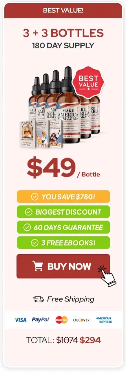 Make America Slim Again 6 bottles